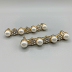 Gold Crystal-N-Pearls Charm