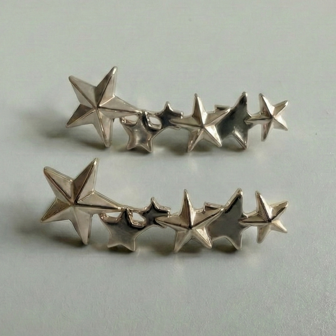 Silver 5 Stars Charm