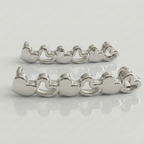 Silver Open Hearts Charm