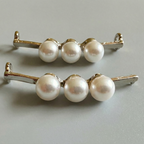 Gold Trinity Pearls Charm