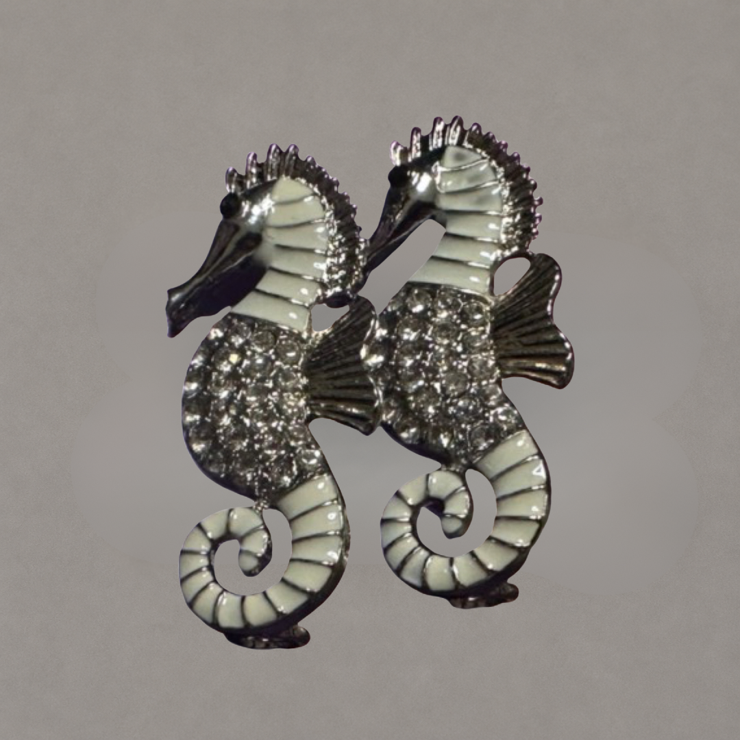 Silver Seahorse Charm